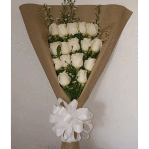 Ramo de mano fúnebre con Rosas Blancas