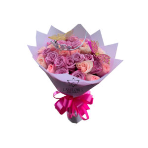 Bouquet de mano, de 24 rosas