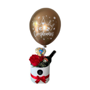 Topiario 10 rosas rojas